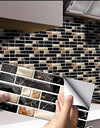 Tiles Wall Stickers 3d Mosaic Design Self-adhesive Waterproof 96Pcs